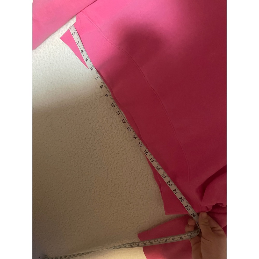 Nike Sportswear Essential Women Fleece Cropped Sweatshirt Pink m center swoosh - Picture 10 of 11